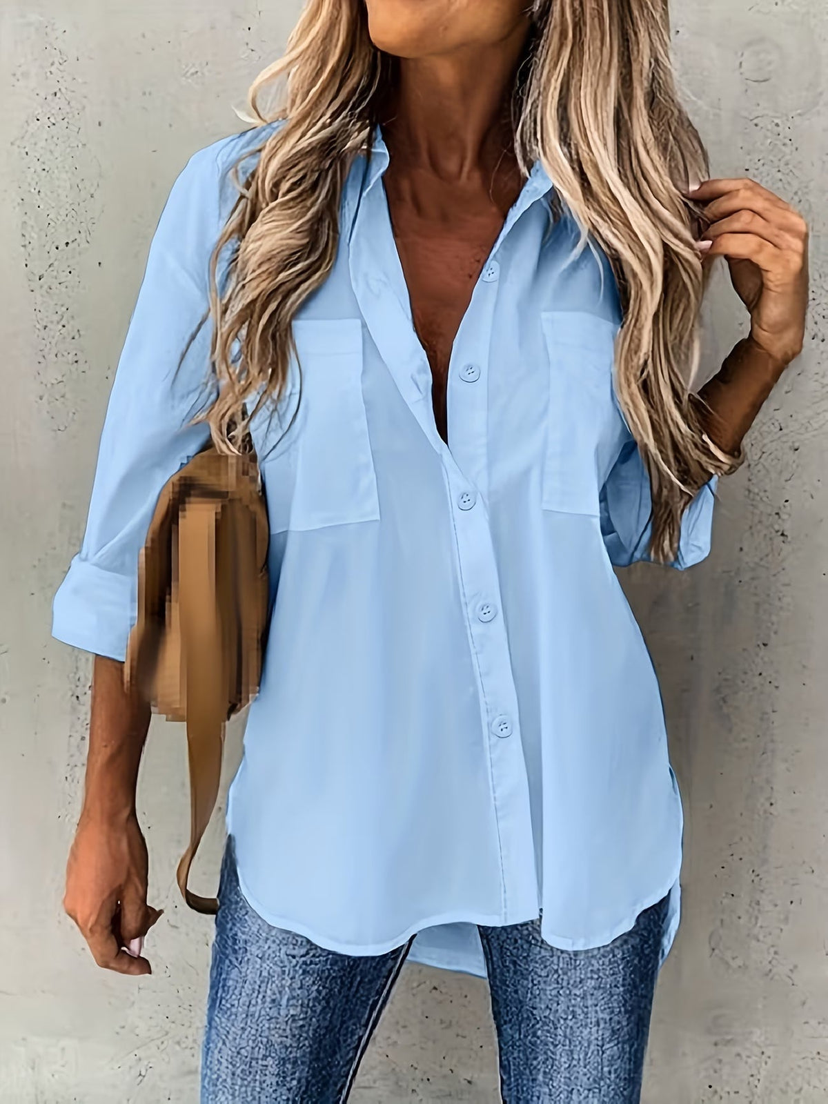 Fia | Button-Up Long Sleeve Shirt 3