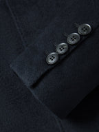Men's Button-Front Overcoat Collar Pockets 4