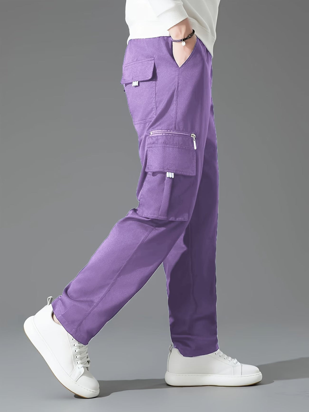 Blake | Retro Style Thickened Loose Cargo Pants 3
