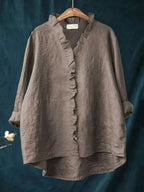 Felicia | Casual Ruffle V-Neck Blouse 3