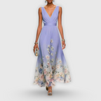 Sharon | Elegant Sleeveless Floral Dress 3