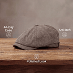 George | Classic Textured Flat Cap 6