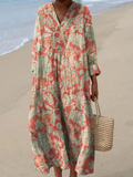 Anastasie | Vintage Floral Art Print Dress 1