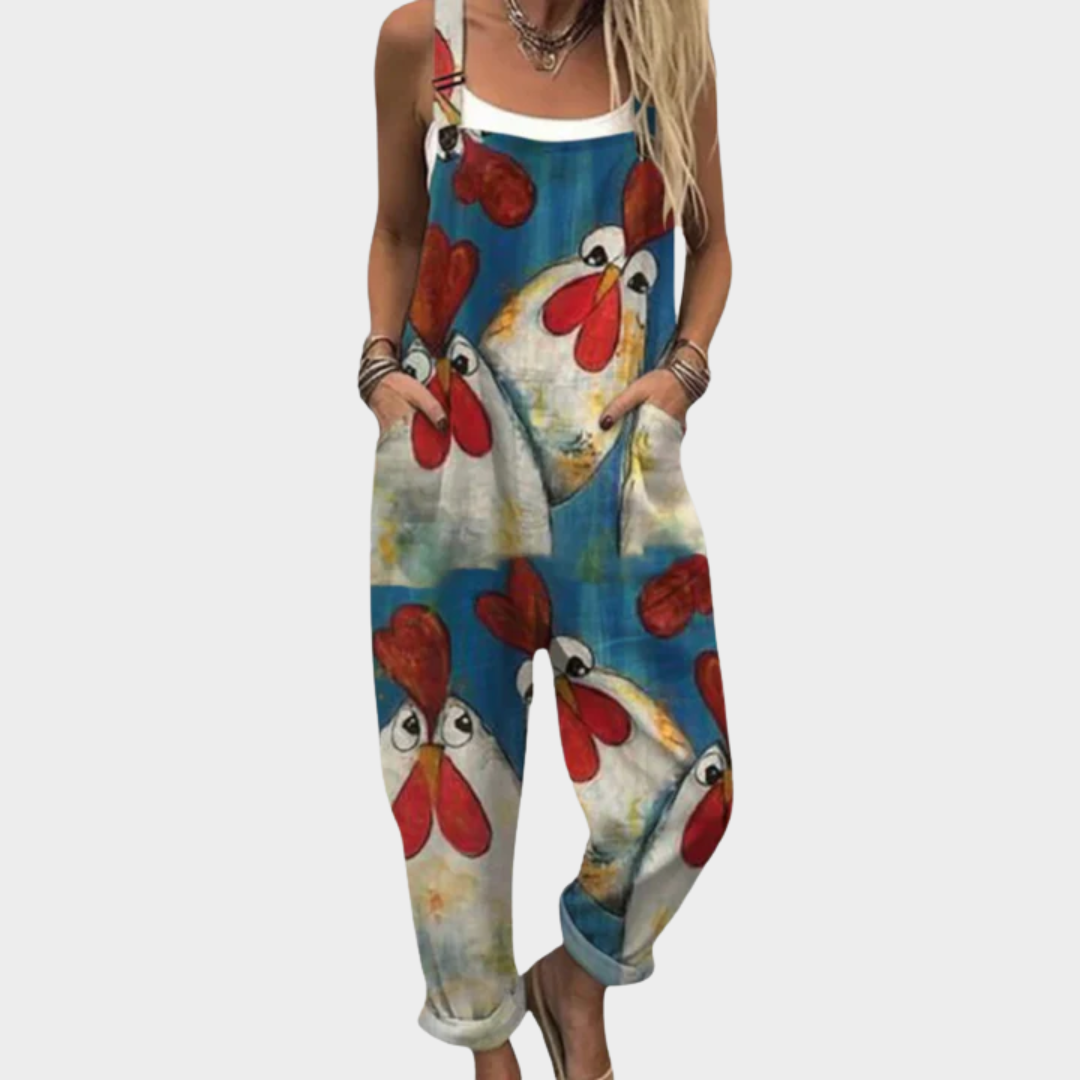 Rutha | Chicken Art Comfortable Jumpsuit 1