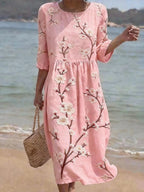 Luna | Printed Short Sleeve Dress 1