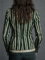 Nina | Classic Retro Bohemian Striped Blazer 8