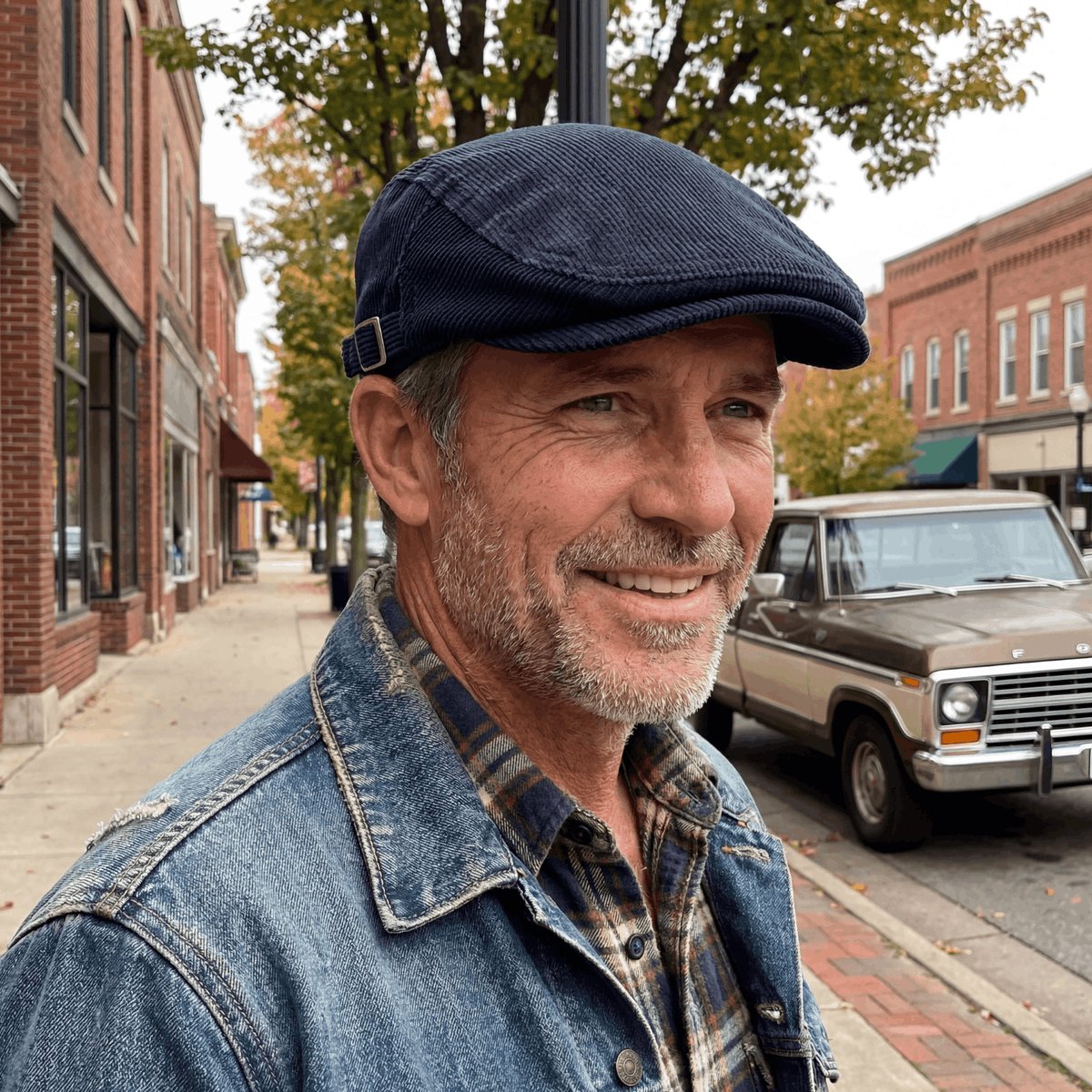 William | Classic Corduroy Flat Cap 2