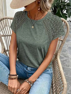Raya | Elegant Summer Round Neck Blouse 1