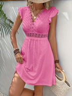 Bethany | Stylish Lace Butterfly Sleeve Dress 3
