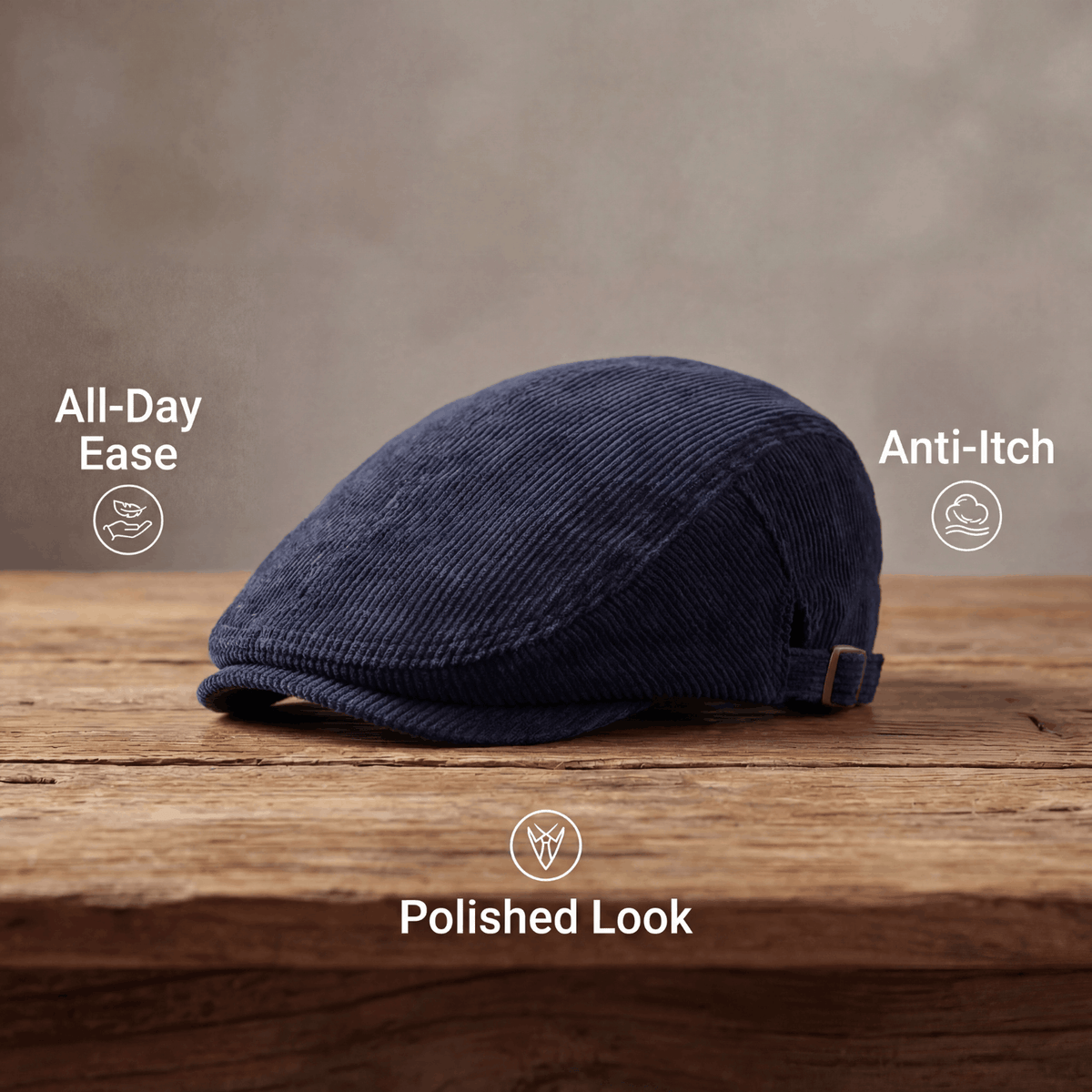 William | Classic Corduroy Flat Cap 6