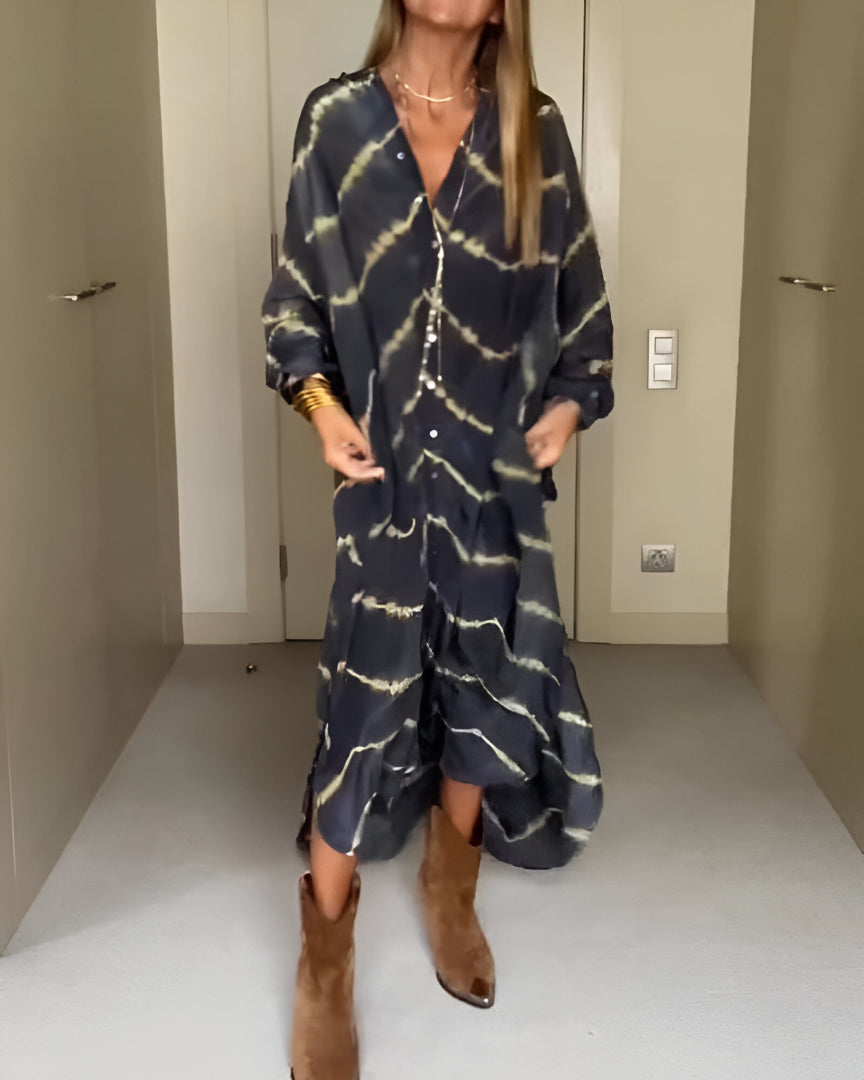 Julia | Stylish Oversized V-Neck Dress 1