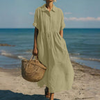 Mandy | Elegant Collared Button Dress 10