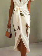 Eleanor | Floral Wrap Midi Dress 5