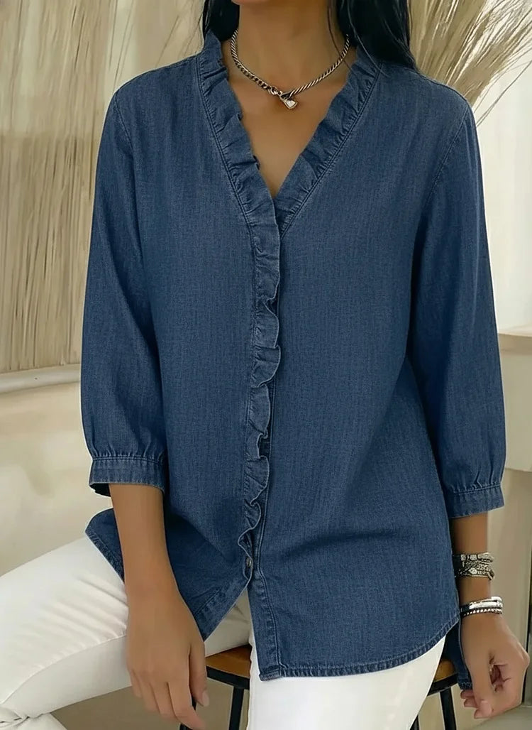 Lillian | Stylish Ruffle Mid Sleeve Blouse 9