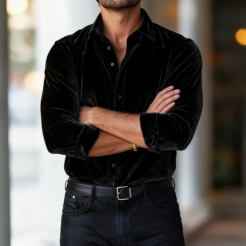 Finlay | Classic Velvet Button Shirt 10