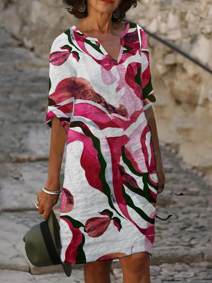 Rosaline | Elegant Printed Summer Dress 3