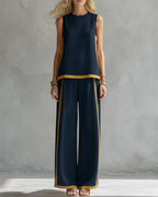 Ivy | Elegant Sleeveless and Wide Pant Set 6