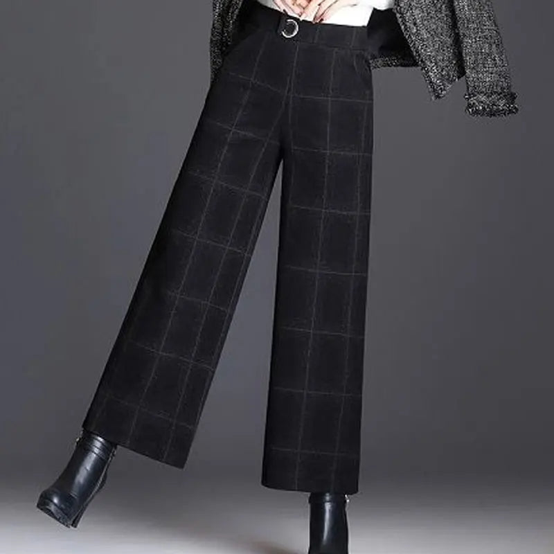 Jenny | Checked Wide-Leg Pants 4