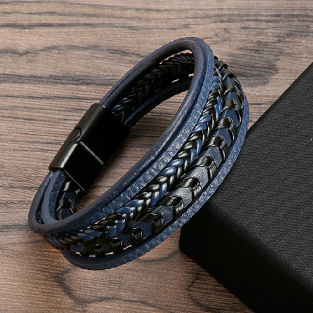 Felix | Braided Leather Viking Bracelet 3