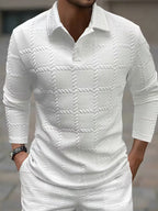Archer | Classic Knit Jacquard Collar Shirt 1