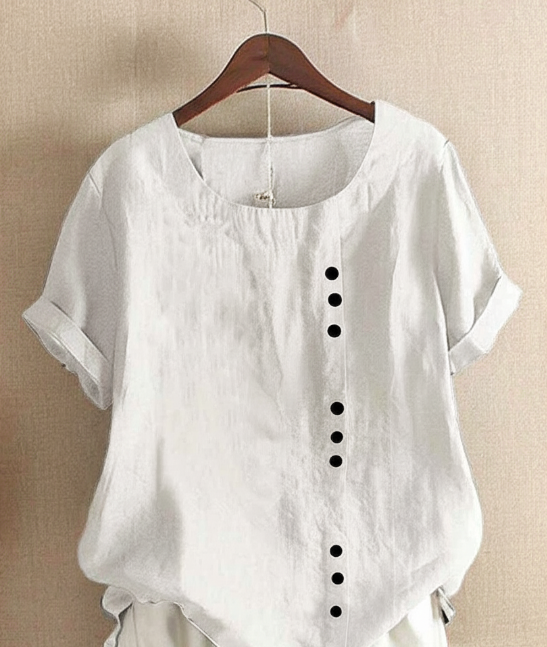 Adeline | Short Sleeve Round Neck Blouse 1