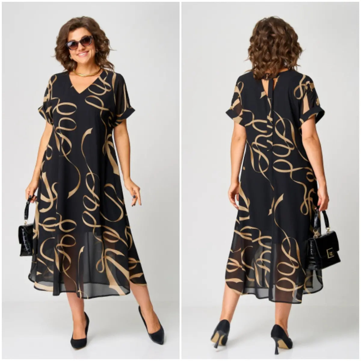 Meliora | Elegant Short Sleeve Dress 1