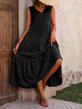 Sofia | Sleeveless Tiered Maxi Dress 3