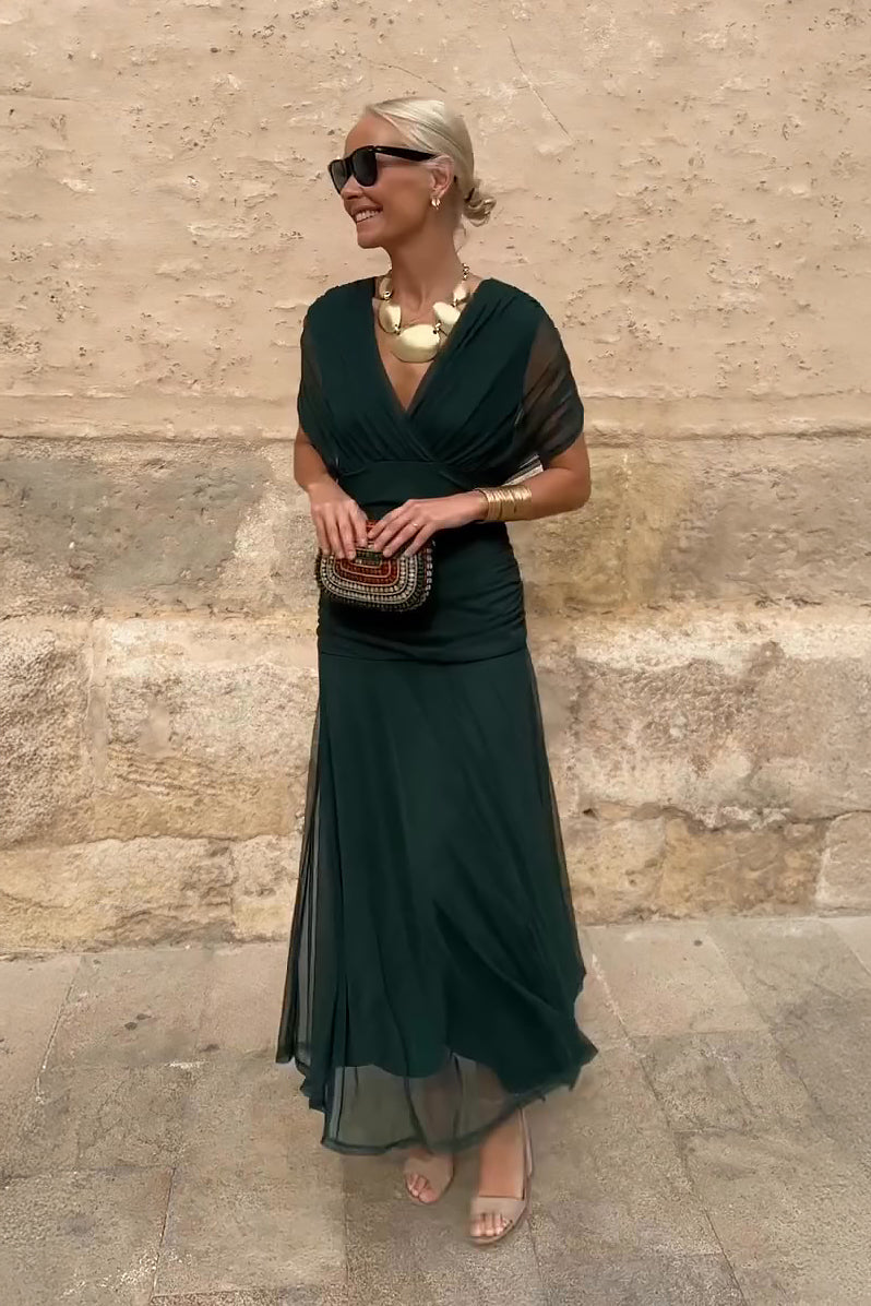 Philippa | Elegant V-neck Party Maxi Dress 1