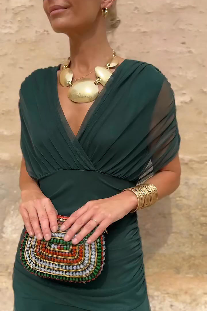 Philippa | Elegant V-neck Party Maxi Dress 3