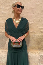 Philippa | Elegant V-neck Party Maxi Dress 8