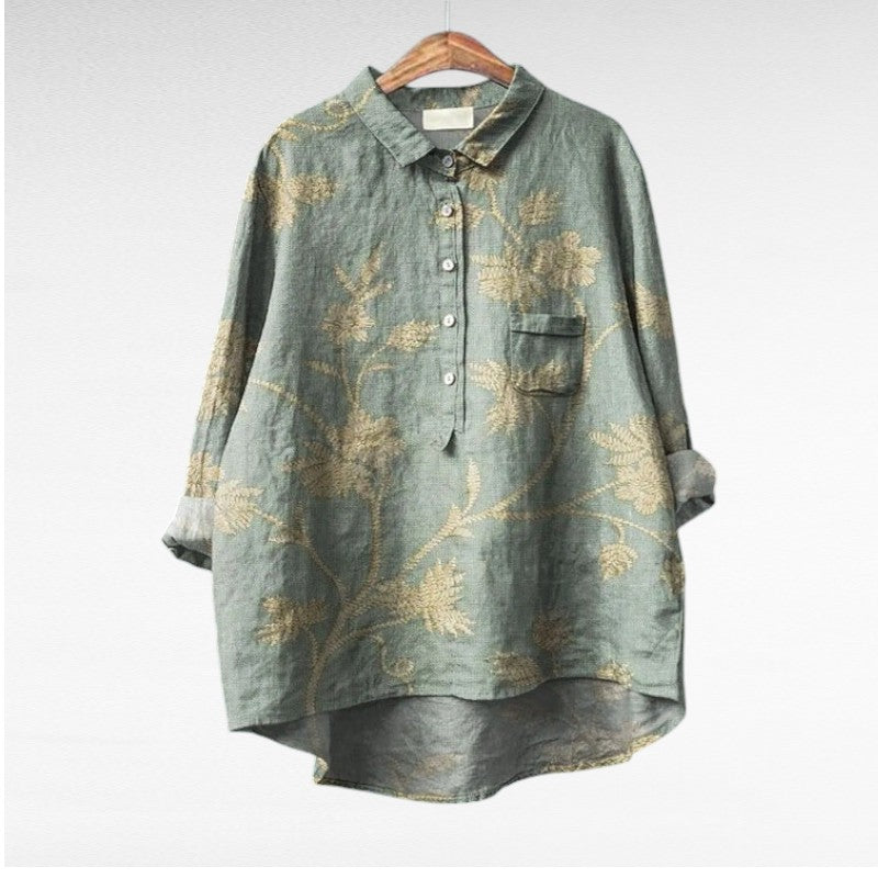 Blythe | Classic Floral Long Sleeve Blouse 9