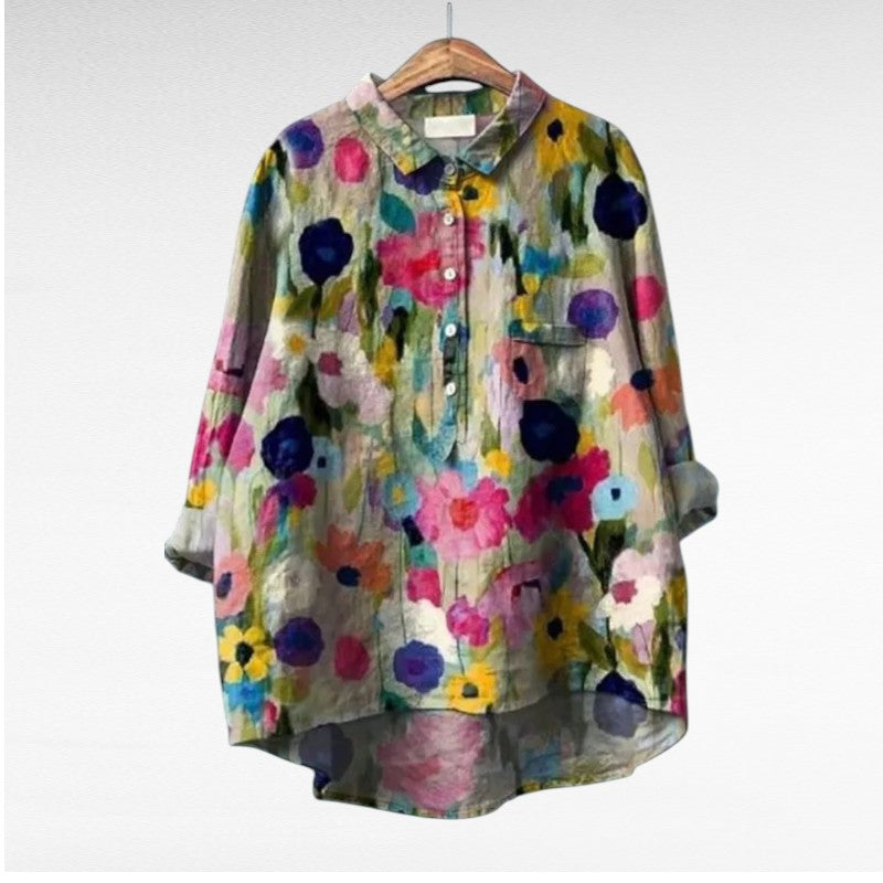Blythe | Classic Floral Long Sleeve Blouse 11