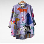 Briar | Stylish Dog-Print Blouse 4