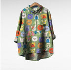 Briar | Stylish Dog-Print Blouse 7
