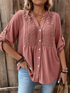Marnie | Elegant Wide Sleeve V-Neck Blouse 2