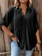 Marnie | Elegant Wide Sleeve V-Neck Blouse 1