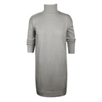 Women's Turtleneck Knit Sweater Dress with Long Sleeves 8