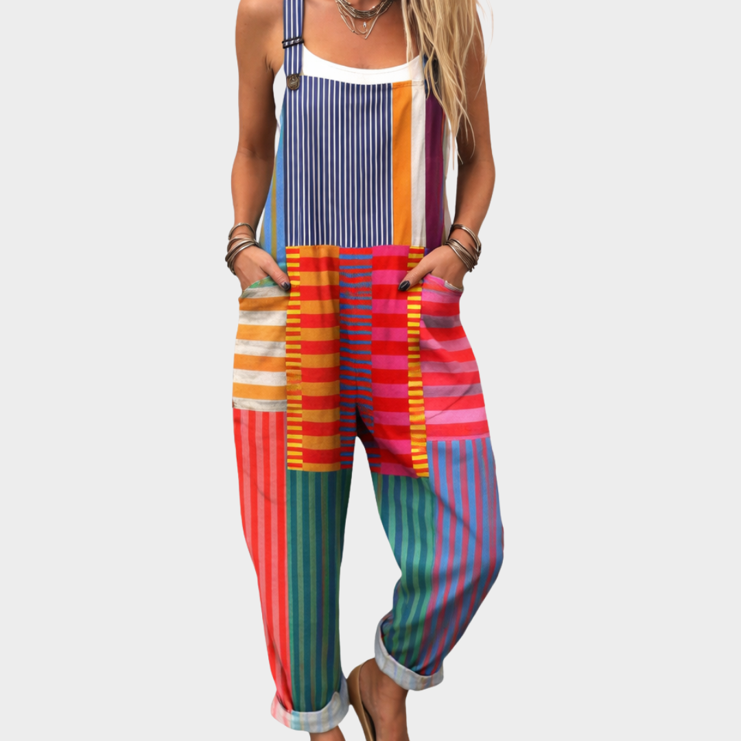 Silvia | Comfortable Multicolor Patch Jumpsuit 1