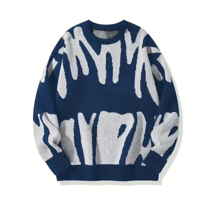 Men's Colorblock Crewneck Sweater with Ribbed Trim 5