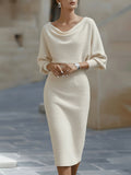 Lydia | Elegant Round Neck Midi Dress 9