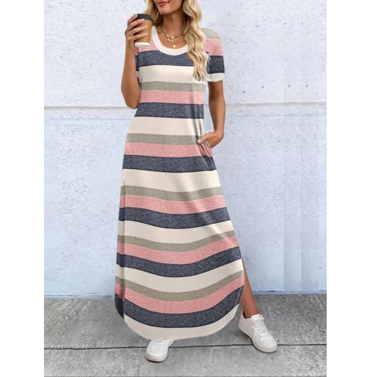 Lottie | Casual Summer Round Neck Maxi Dress 5