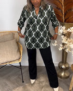 CHRISTABEL | CASUAL LONG-SLEEVE PATTERNED BLOUSE 6