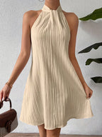 Aurora | Stylish Halter Neck Mini Dress 3