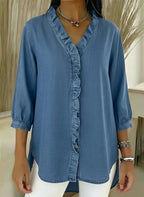 Lillian | Stylish Ruffle Mid Sleeve Blouse 1