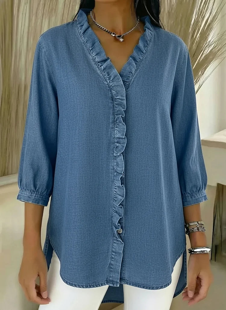 Lillian | Stylish Ruffle Mid Sleeve Blouse 1