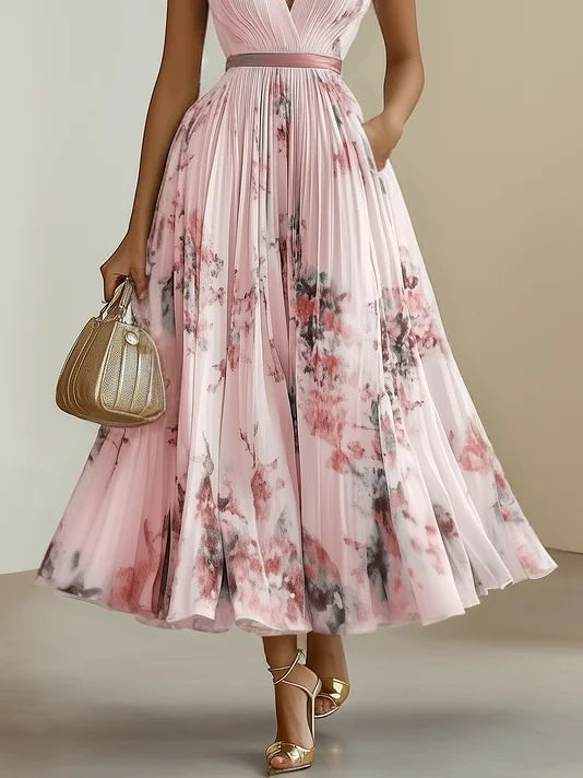Molly | Elegant Sleeveless Long V-Neck Dress 5