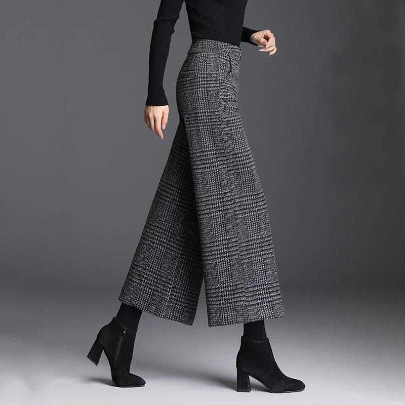 Jenny | Checked Wide-Leg Pants 6
