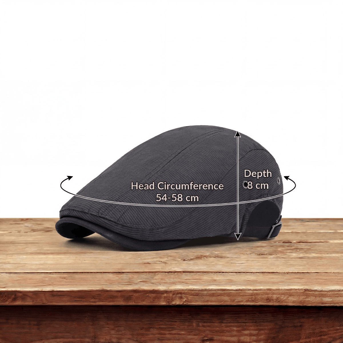 Varen | Classic Everyday Pinstripe Flat Cap 3
