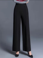 Eviana | Elegant High-Waisted Slant Pocket Pants 1