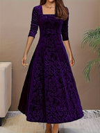 Renata | Elegant Mid Sleeve Floral Dress 3